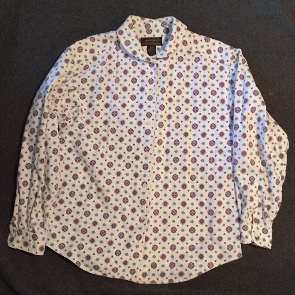 Women’s Eddie Bauer Size M Patterned Flannel Shirt